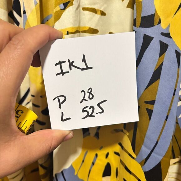 INC International Concepts Jeannie Mai X INC Midi Dress Plus 0X Palm Print - Picture 12 of 12